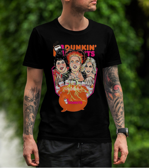 Hocus Pocus Witches Dunkin' Donuts Cauldron Magic T-Shirt