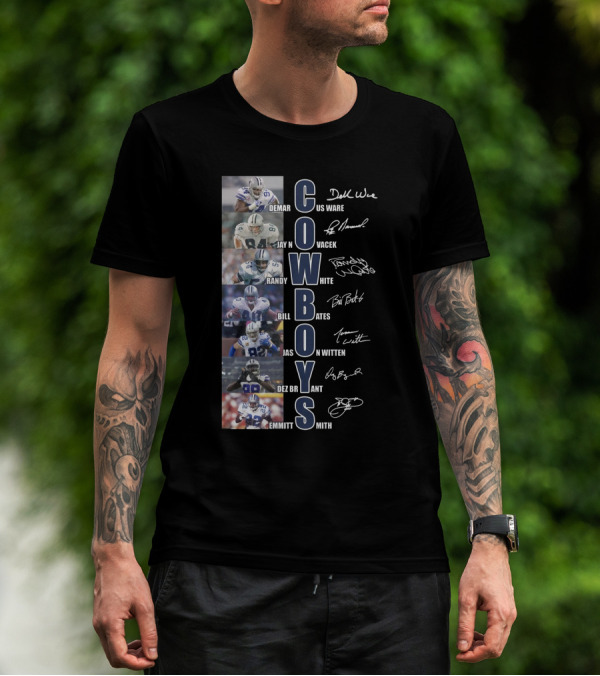 Cowboys Demar Ware Jay Novacek Randy White Bill Bates Jason Witten Dez Bryant Emmitt Smith T-Shirt