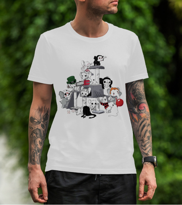 Halloween Elephant Horror Movie Characters T-Shirt