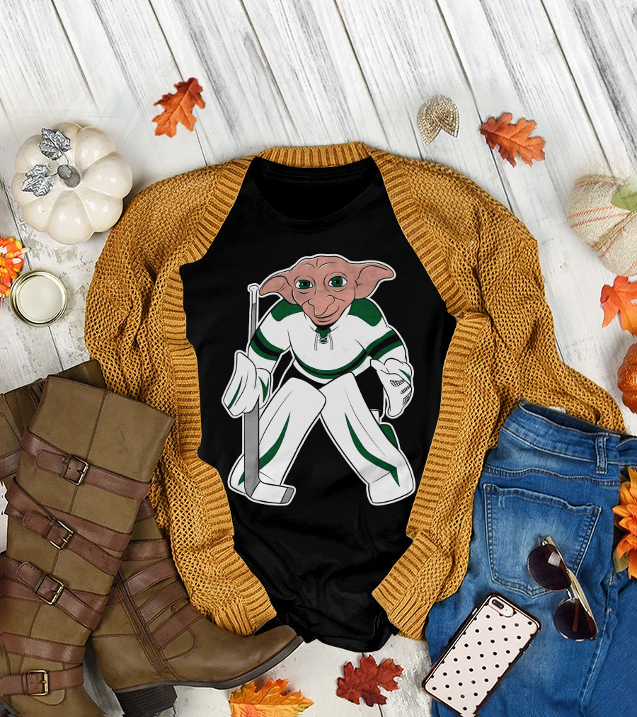 Spittin Chiclets D Goalie Hockey Creature Playing Goaltender T-Shirt