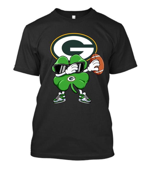 Green Bay Packers Shamrock Football Character T-Shirt