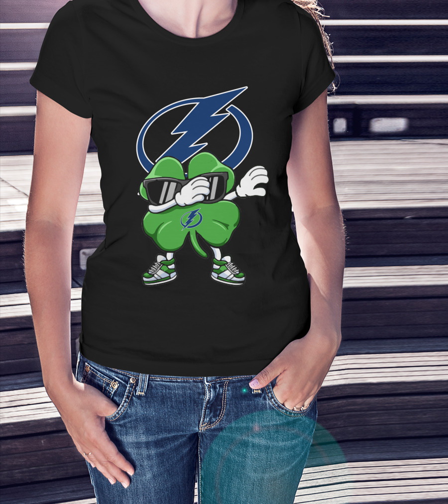 Tampa Bay Lightning Dabbing Shamrock T-Shirt