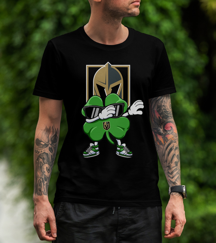 Vegas Golden Knights Shamrock Dab T-Shirt