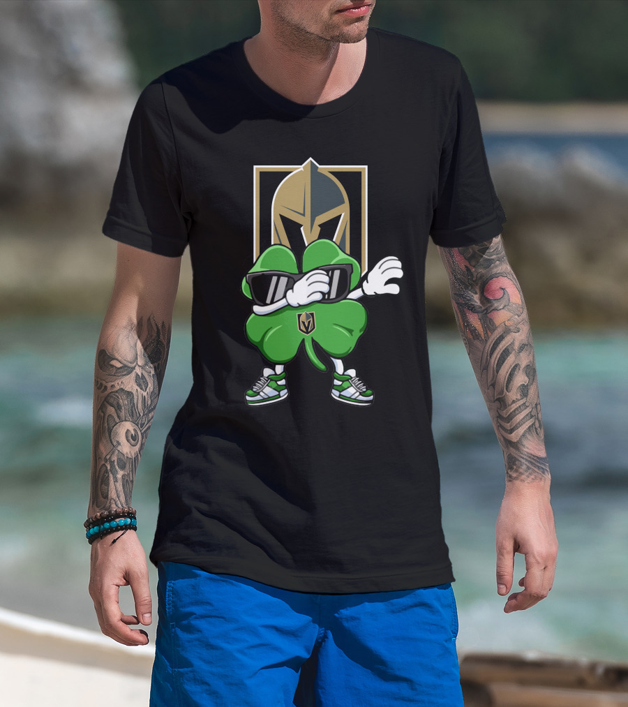 Vegas Golden Knights Shamrock Dab T-Shirt