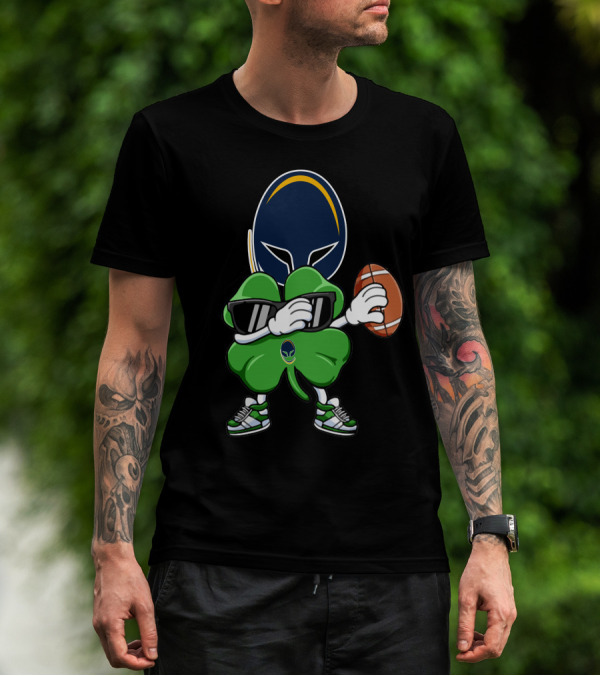 Worcester Warriors Football Shamrock Icon With Rugby Ball And Sunglasses T-Shirt