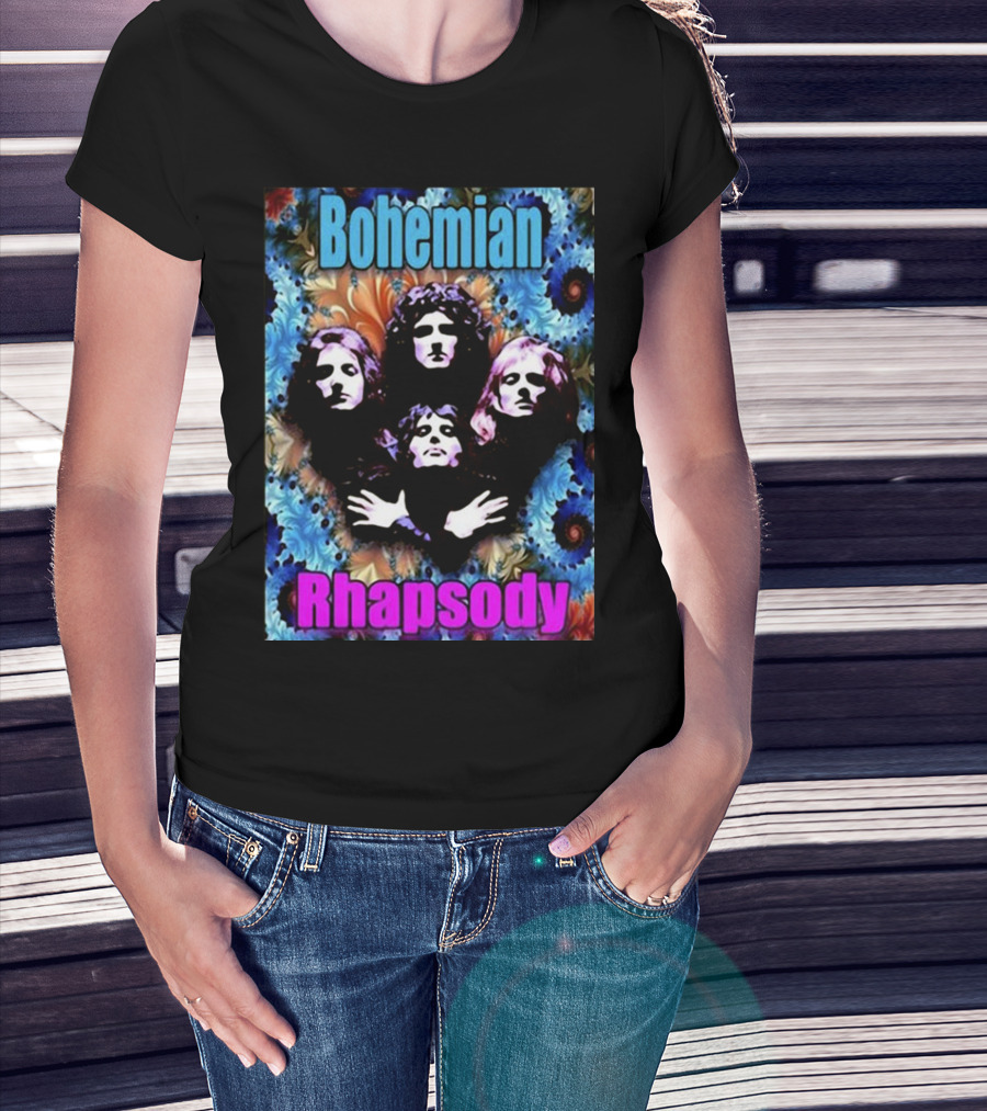 Bohemian Rhapsody Brian May Queen Psychedelic T-Shirt