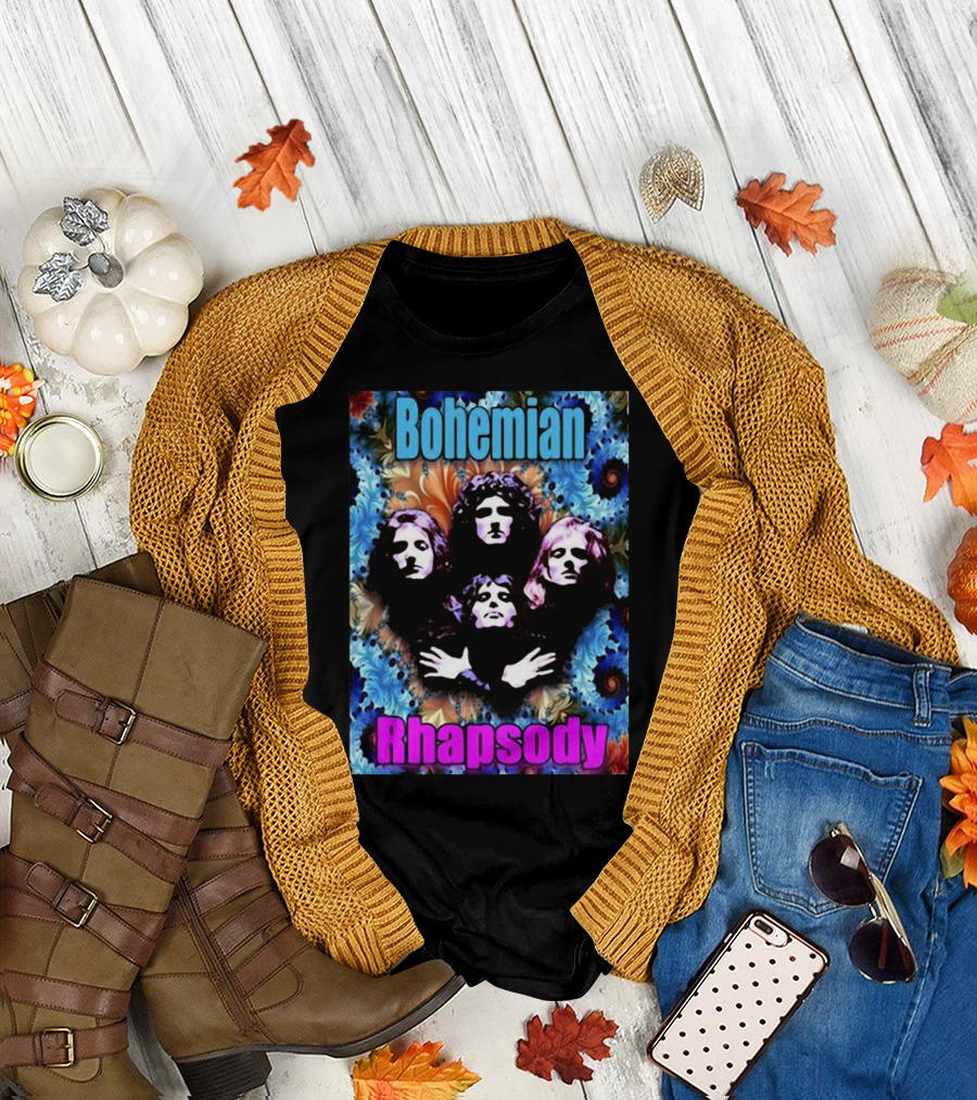 Bohemian Rhapsody Brian May Queen Psychedelic T-Shirt