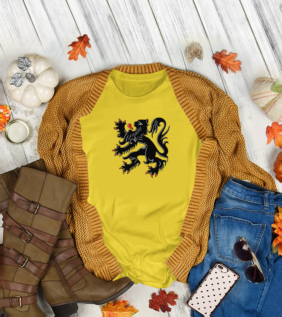 Flag of Flanders Black Lion T-Shirt
