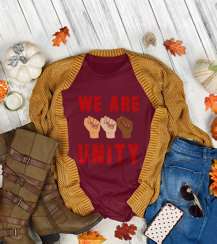 We Are Unity Raised Fists Symbol of Solidarity T-Shirt