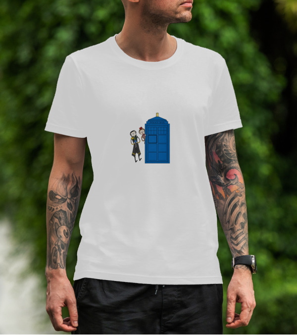 Twomad Police Box Doctor Who T-Shirt