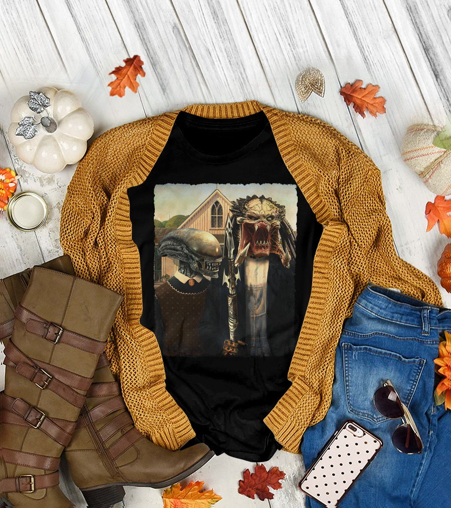 Aliens Predator Gothic T-Shirt