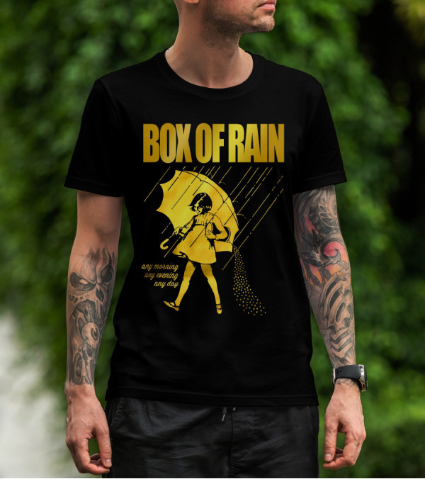 Box Of Rain Any Morning Any Evening Any Day Umbrella Girl T-Shirt