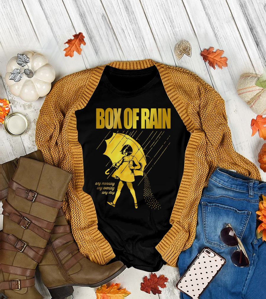 Box of Rain Any Morning Any Evening Any Day Umbrella Girl T-Shirt