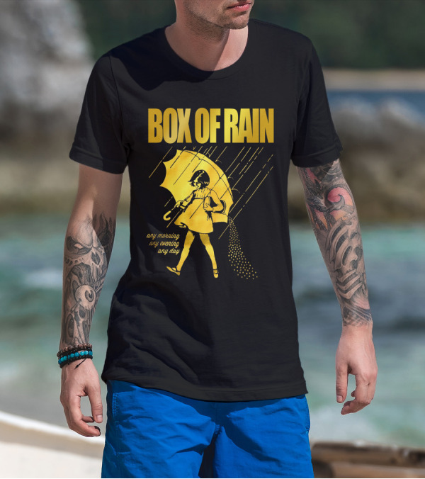 Box Of Rain Any Morning Any Evening Any Day Umbrella Girl T-Shirt