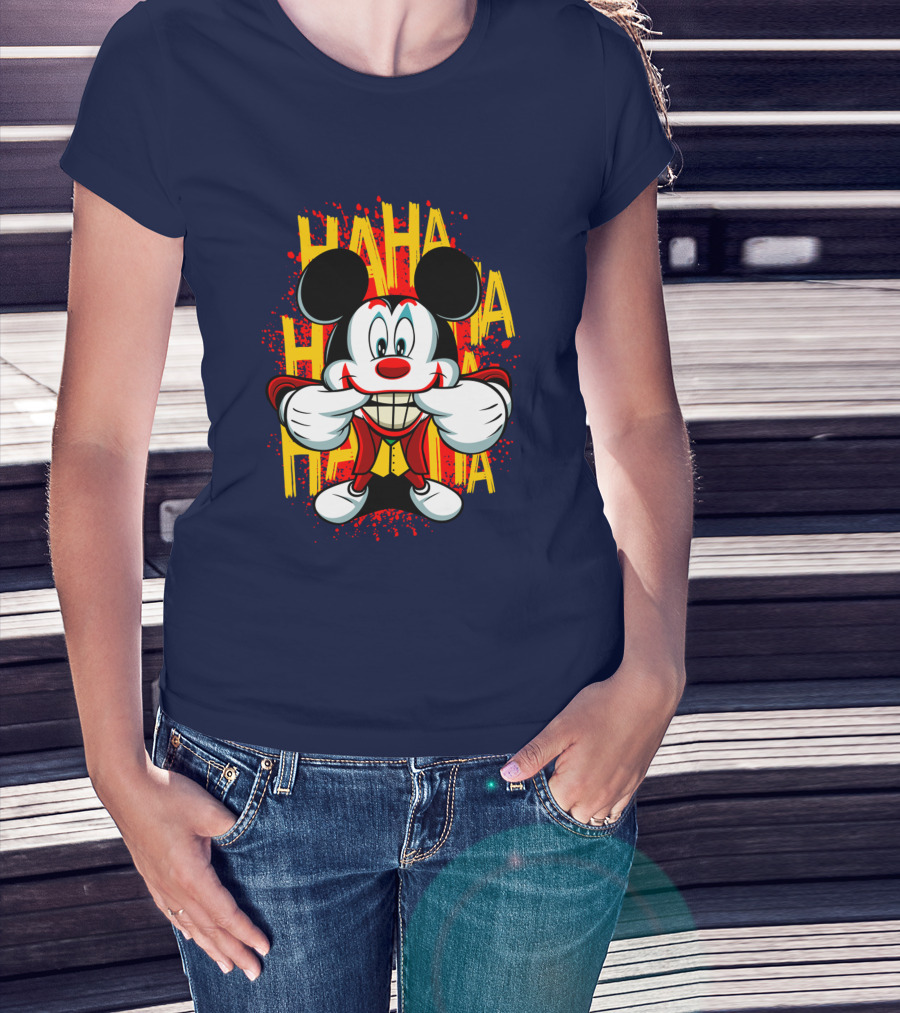 HAHA Mickey Mouse Funny Man T-Shirt