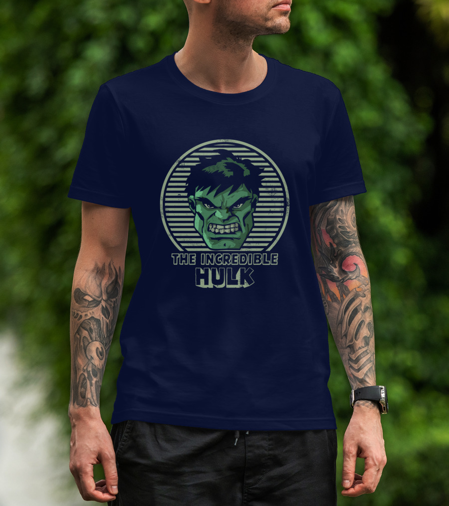 The Incredible Hulk Vintage Hulk Retro Face T-Shirt