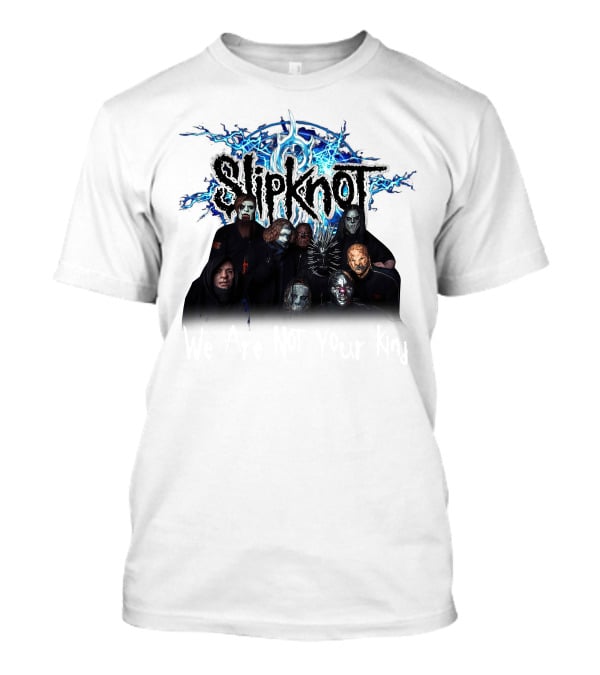 Slipknot We Are Not Your Kind Band Members Portrait With Masks T-Shirt