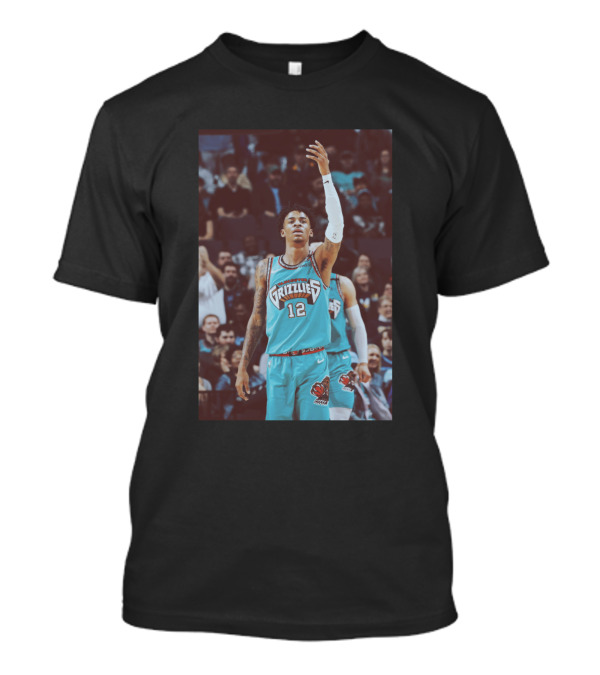 Ja Morant Memphis Grizzlies Basketball Action T-Shirt
