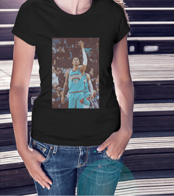 Ja Morant Memphis Grizzlies Basketball Action T-Shirt