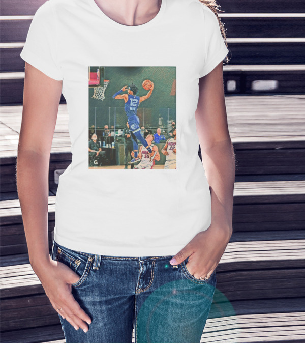 Ja Morant Dunk Over Miami Heat T-Shirt