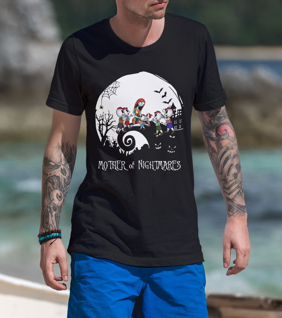 Mother Of Nightmares Halloween Scene With Five Characters T-Shirt