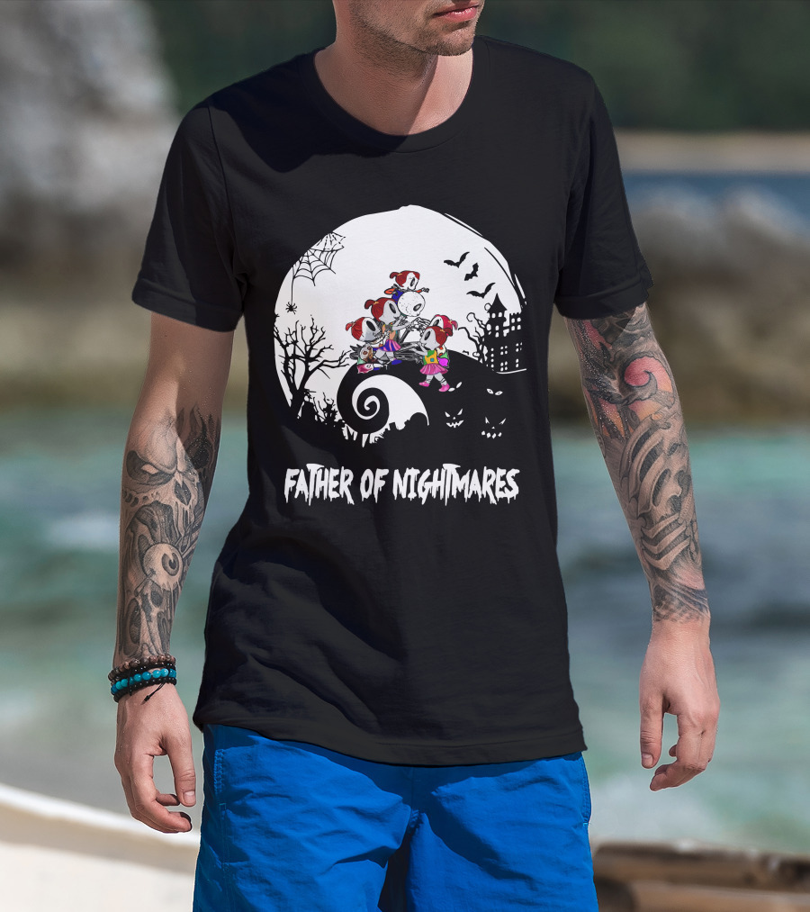 Father Of Nightmares Haunted Halloween Scene T-Shirt