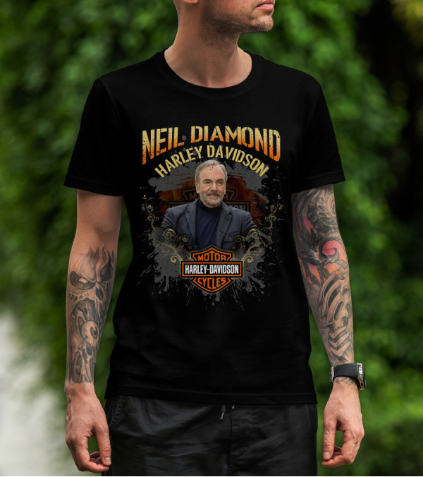 Neil Diamond Harley Davidson Motor Cycles T-Shirt