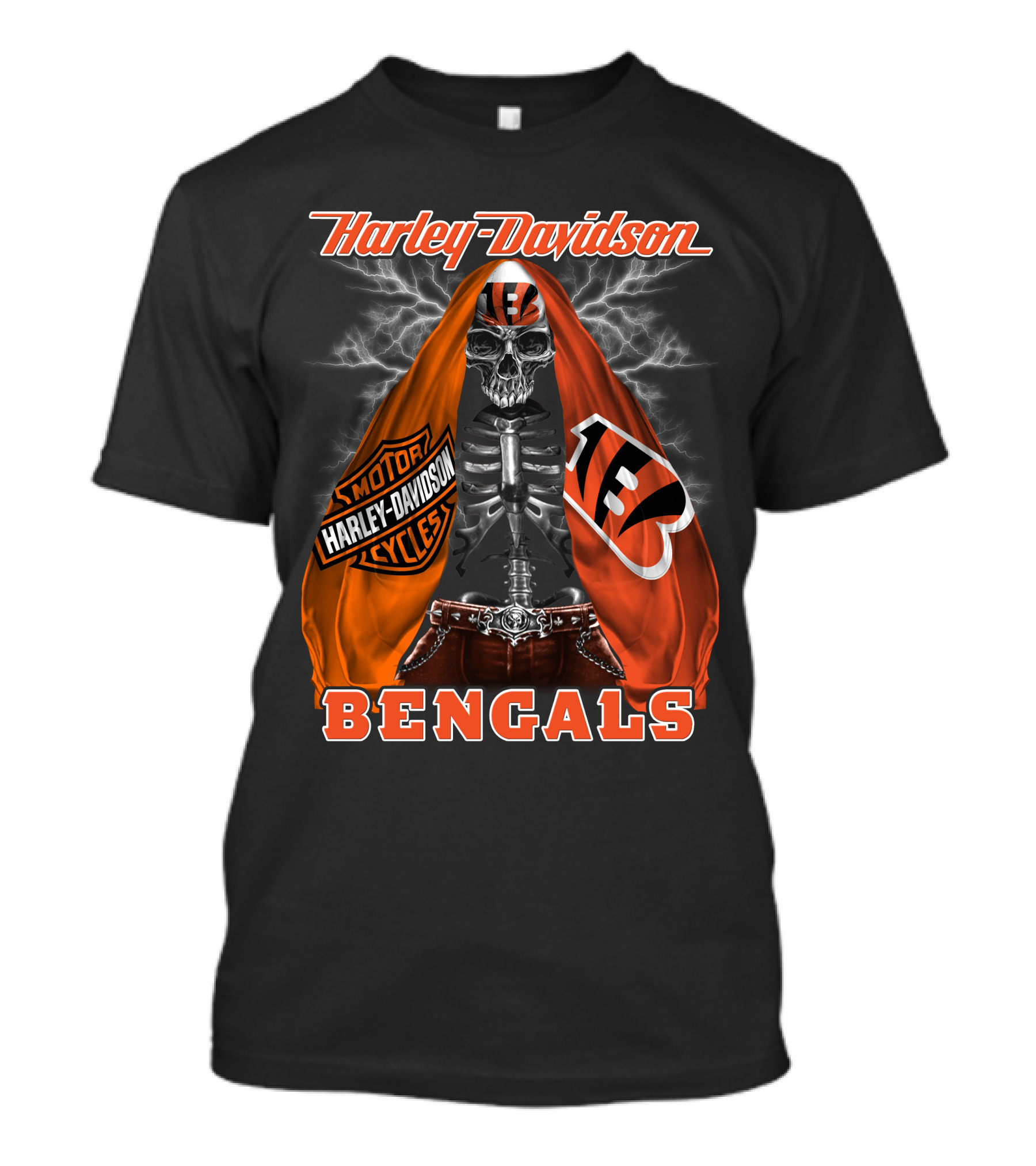 Harley Davidson Motorcycles Bengals Hd0903 Cincinnati T-Shirt