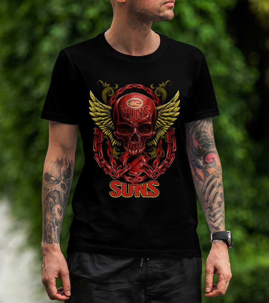 GC Suns Skull With Wings And Chains T-Shirt