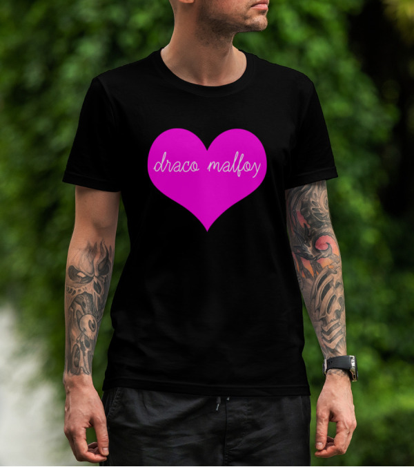 Draco Malfoy Heart Big Fun T-Shirt