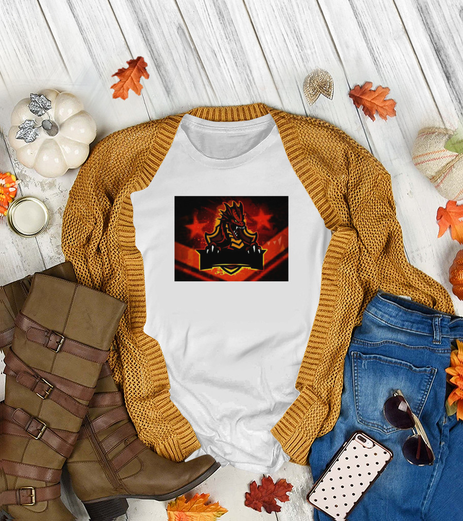 Draco6kin1 Fiery Dragon Emblem T-Shirt