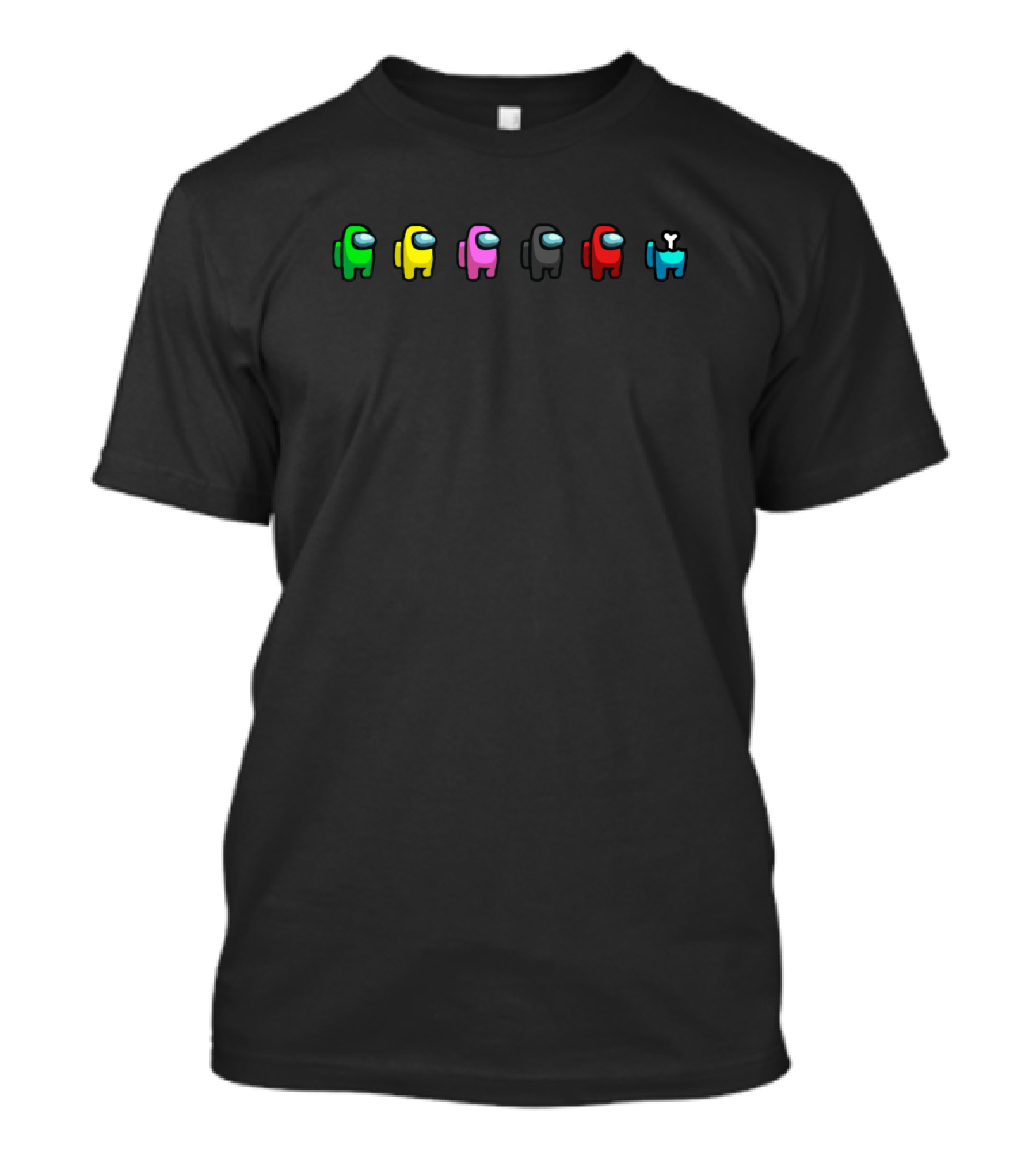 Among Us Crew Colorful Impostor Characters T-Shirt