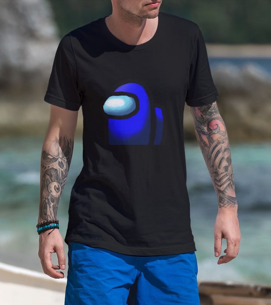 Among Us Crewmate Blue Character T-Shirt