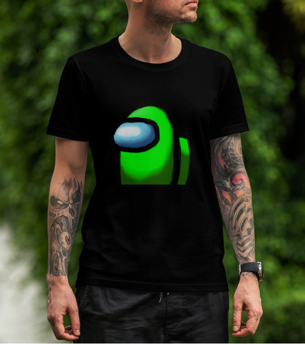 Among Us Crewmate Green Character T-Shirt