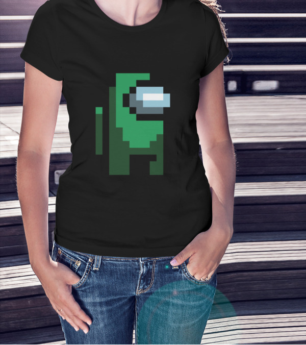 Among Us Fortegreen Crewmate Pixel T-Shirt
