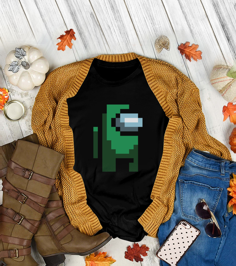 Among Us Fortegreen Crewmate Pixel T-Shirt