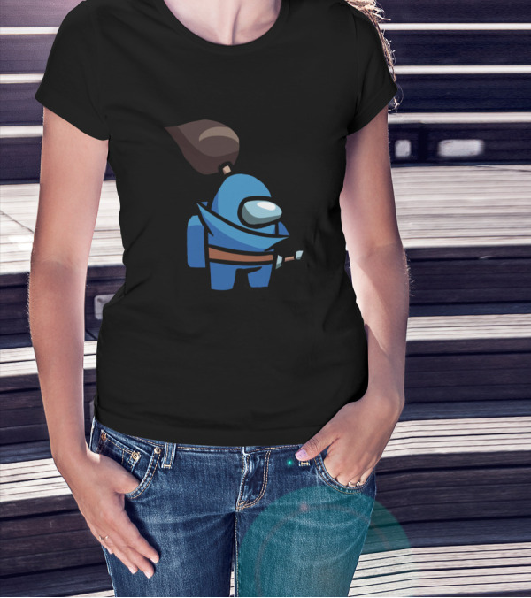 Among Us Yasuo Crossover Character Gaming Mashup T-Shirt