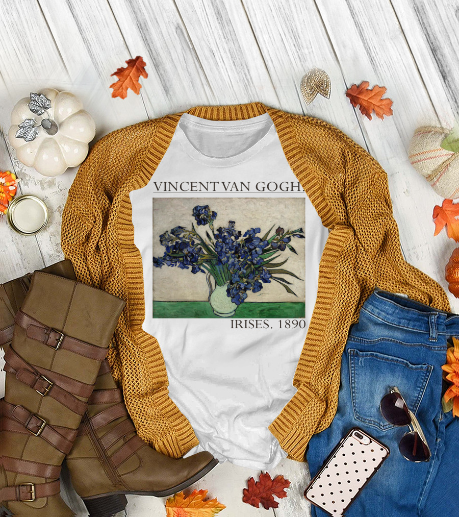 VINCENT VAN GOGH IRISES 1890 T-Shirt