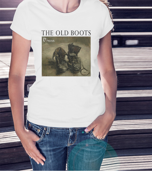 The Old Boots Vincent Van Gogh Painting Vintage T-Shirt