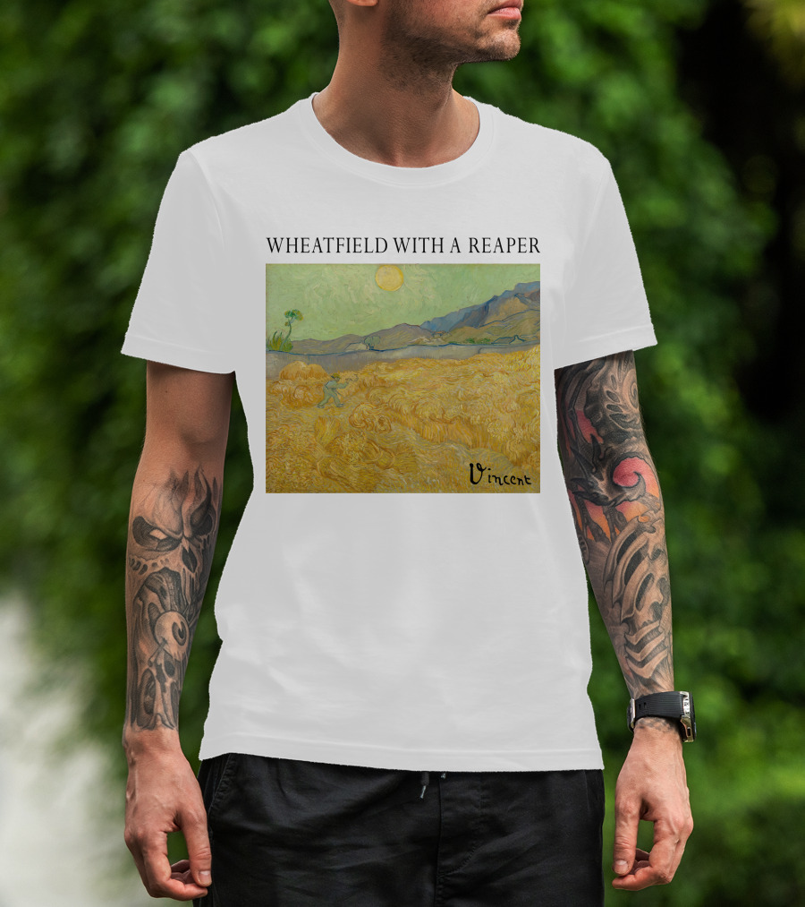 Wheatfield With A Reaper Vincent T-Shirt