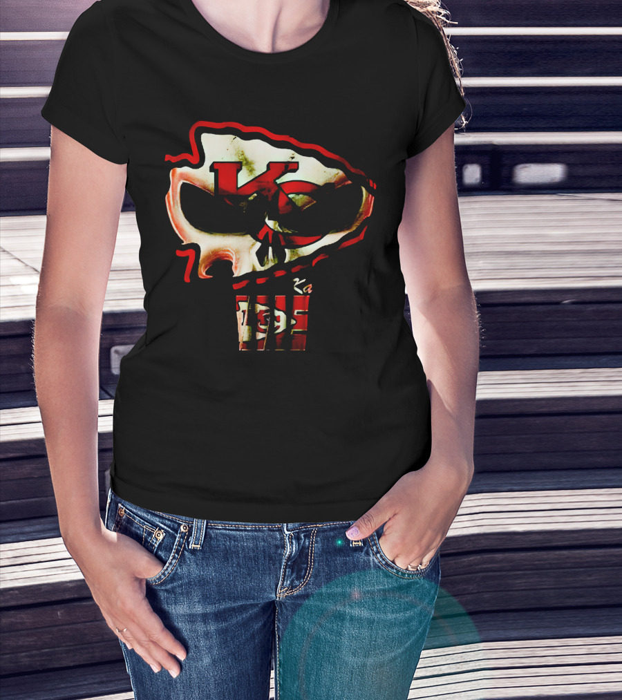 Kansas City Chiefs KC Skull T-Shirt