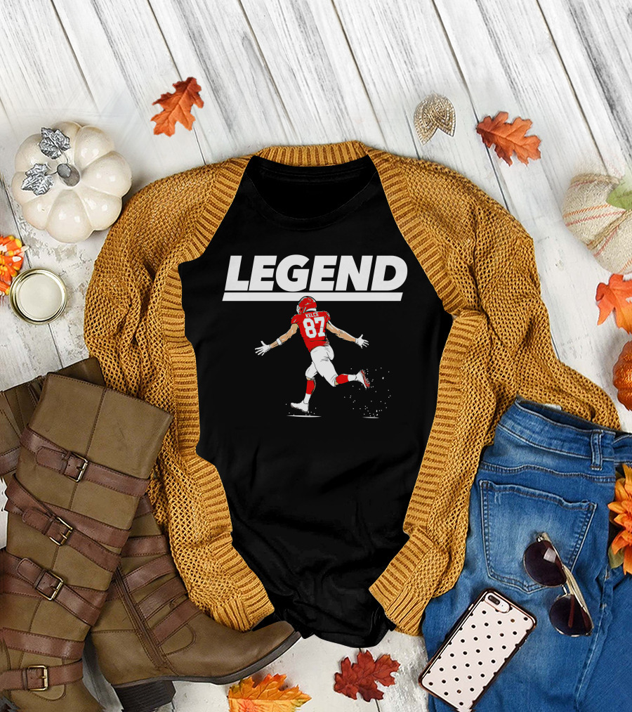 Legend Travis Kelce 87 Kansas City Chiefs T-Shirt