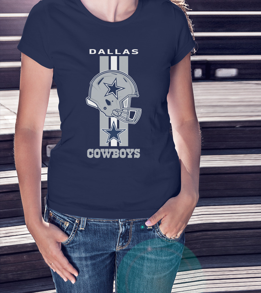 Dallas Cowboys Helmet Star Emblem T-Shirt