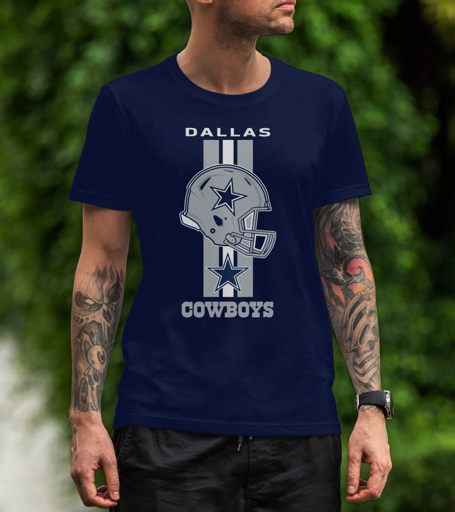 Dallas Cowboys Helmet Star Emblem T-Shirt