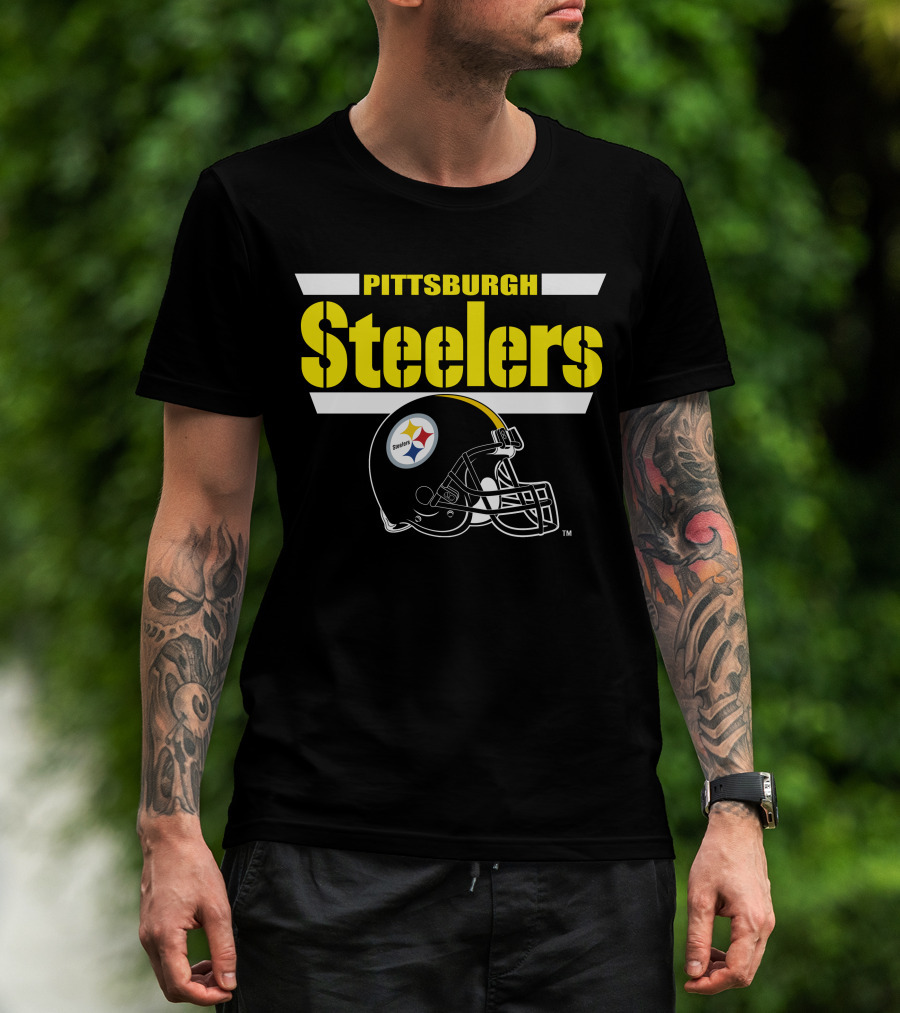 Pittsburgh Steelers Helmet Logo NFL Fan Gear T-Shirt