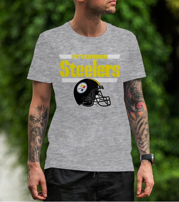 Pittsburgh Steelers Football Helmet NFL Team T-Shirt