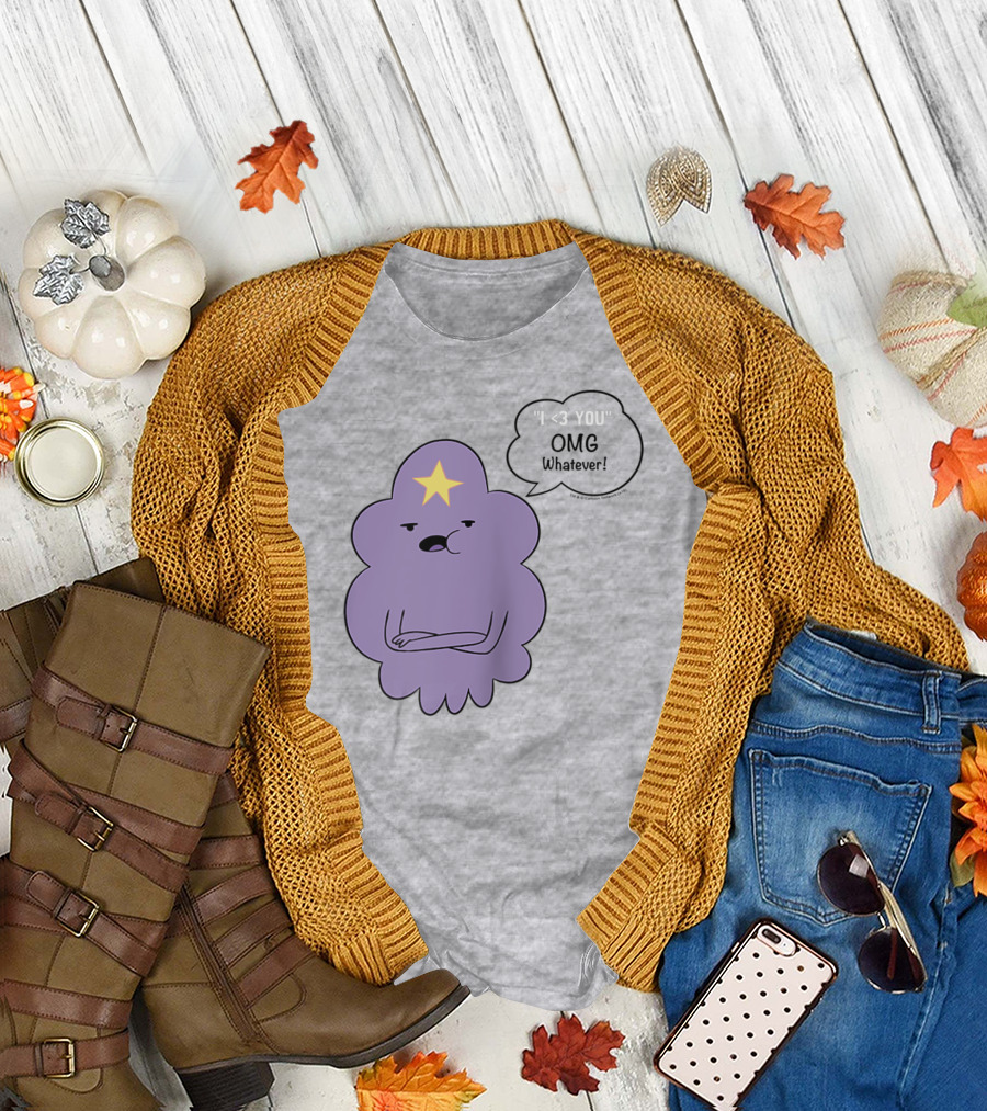 Adventure Time Lumpy Space Princess I <3 You OMG Whatever Raglan T-Shirt