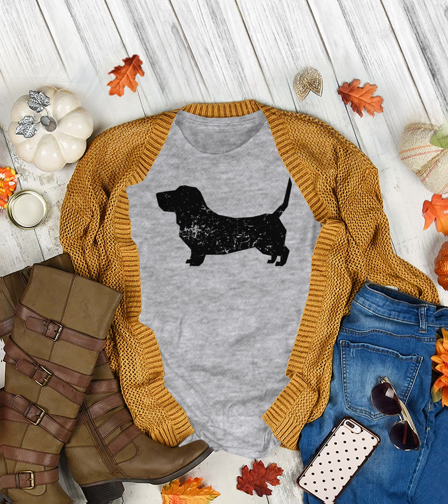 Distressed Basset Hound Dog Owner T-Shirt