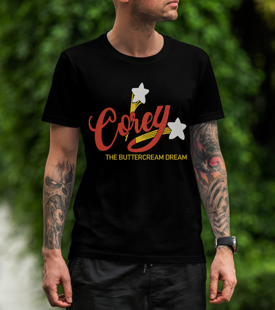Corey The Buttercream Dream Stars And Swirls T-Shirt