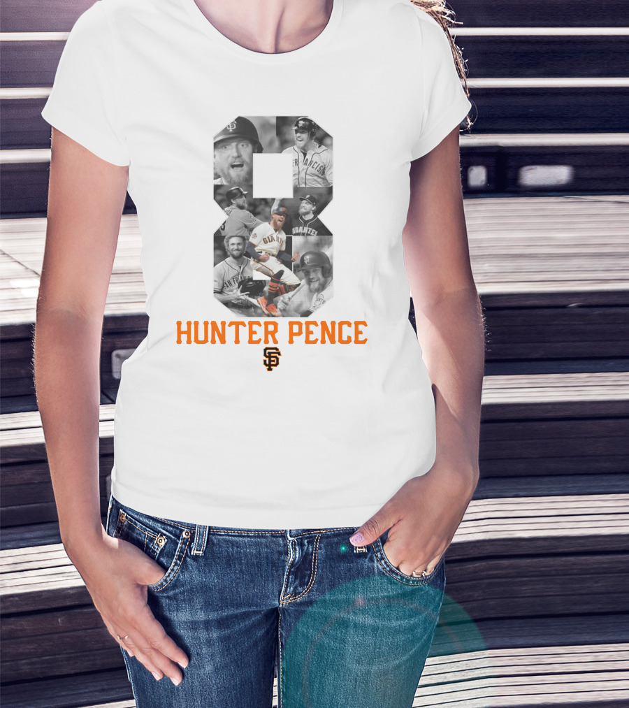 Hunter Pence San Francisco Giants Number 8 Baseball T-Shirt